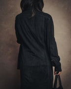 -SPECIAL- “Yves Saint Laurent rive gauche” 2001-2004 Suede lace-up safari dress