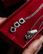 "Salvatore Ferragamo" Gancini pendant silver necklace