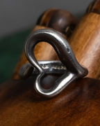 "Tiffany&Co" Elsa Peretti open heart signature silver ring