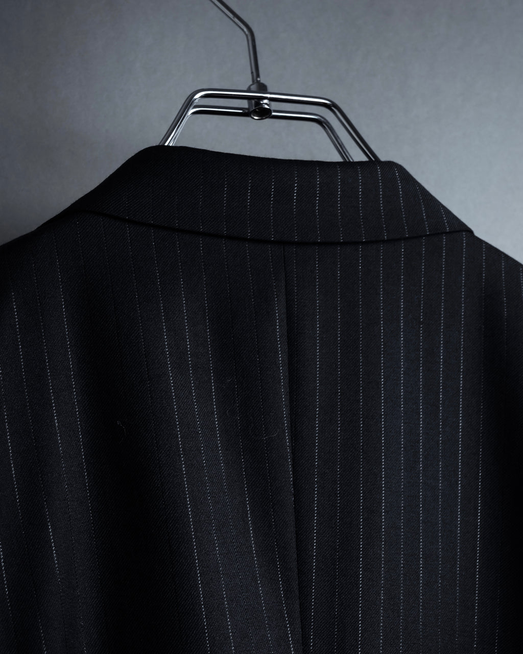 "BALENCIAGA" Chalk stripe pattern long silhouette set up