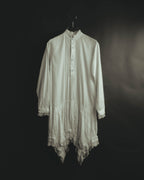 -SPECIAL- “JUNYA WATANABE COMME des GARÇONS MAN PINK”2005AW Victorian lace pleated asymmetric long shirt