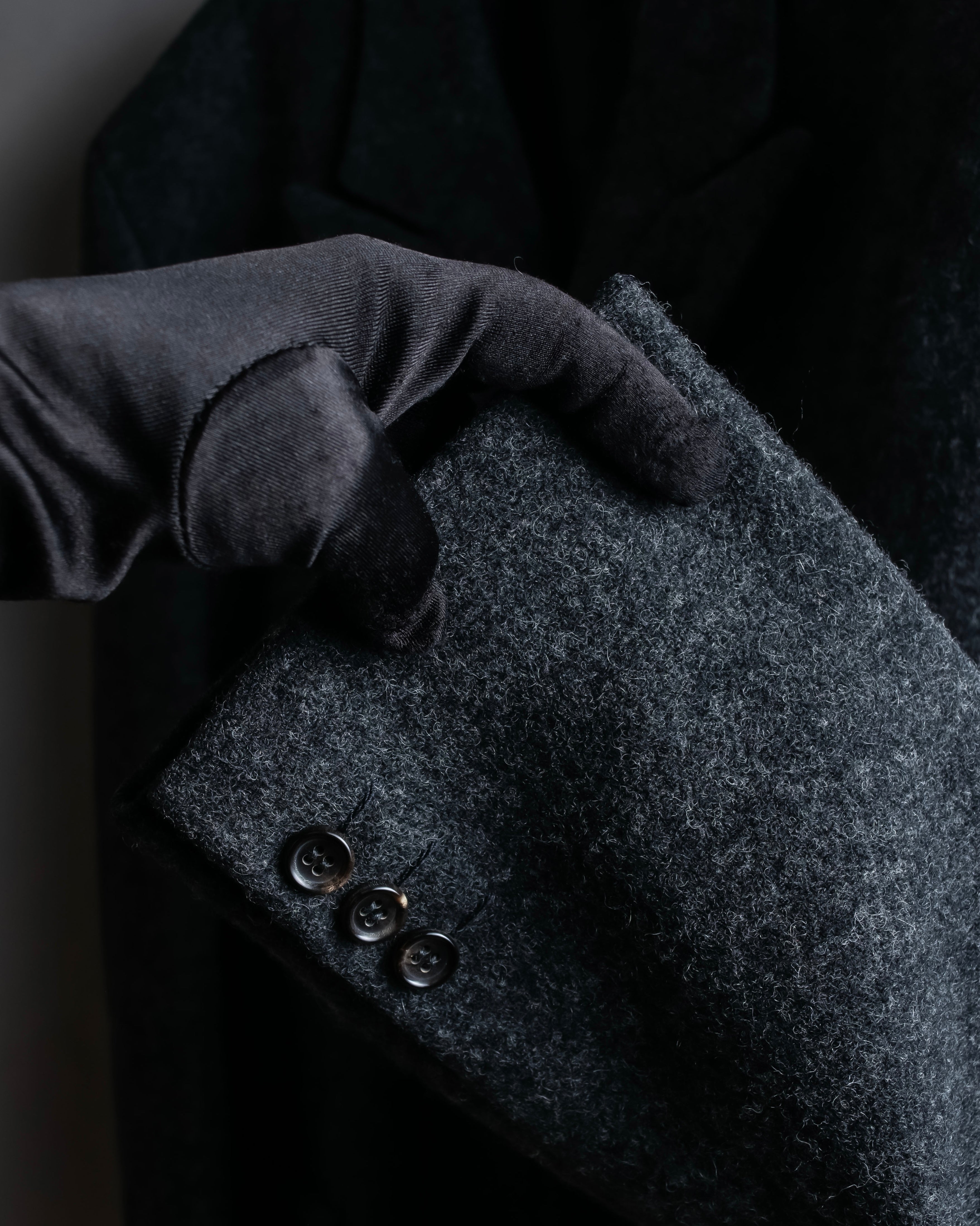 "COMME des GARCONS HOMME PLUS" Structured cut double-breasted tailored jacket