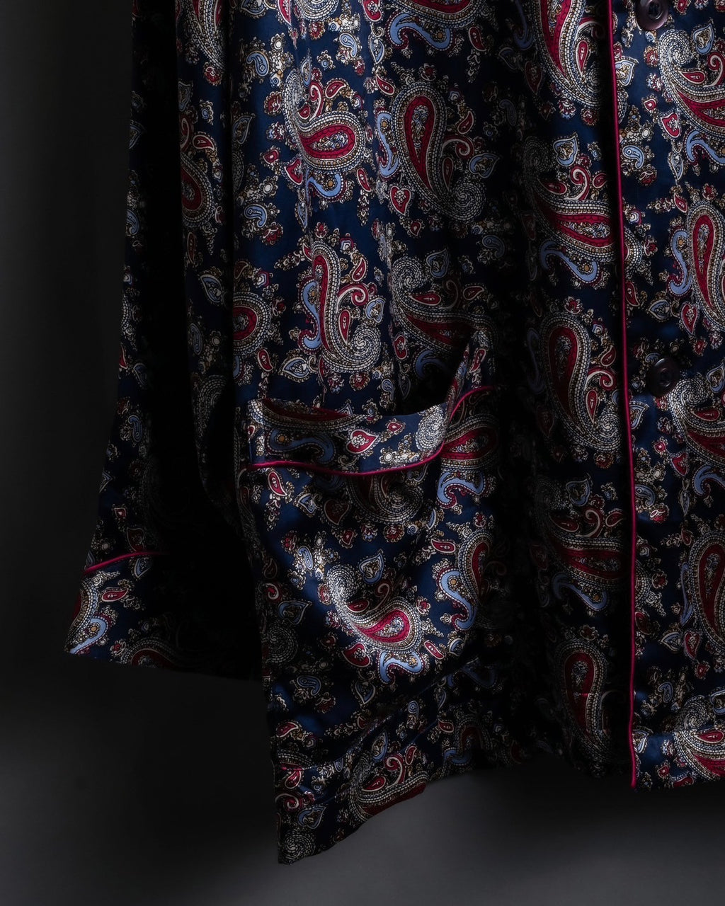 "Christian Dior" 100% silk paisley pajama set