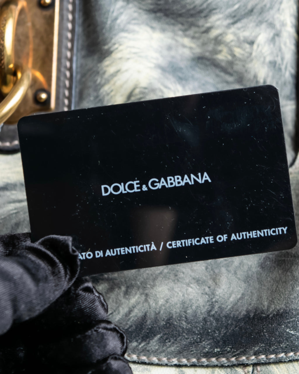 "DOLCE &amp; GABBANA" Miss edge series calf leather 2 way bag