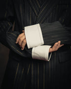 -SPECIAL-“SAINT LAURENT” 18's- Modern pinstripe double breasted jacket