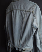 "Acne Studios" Washed light blue short denim jacket