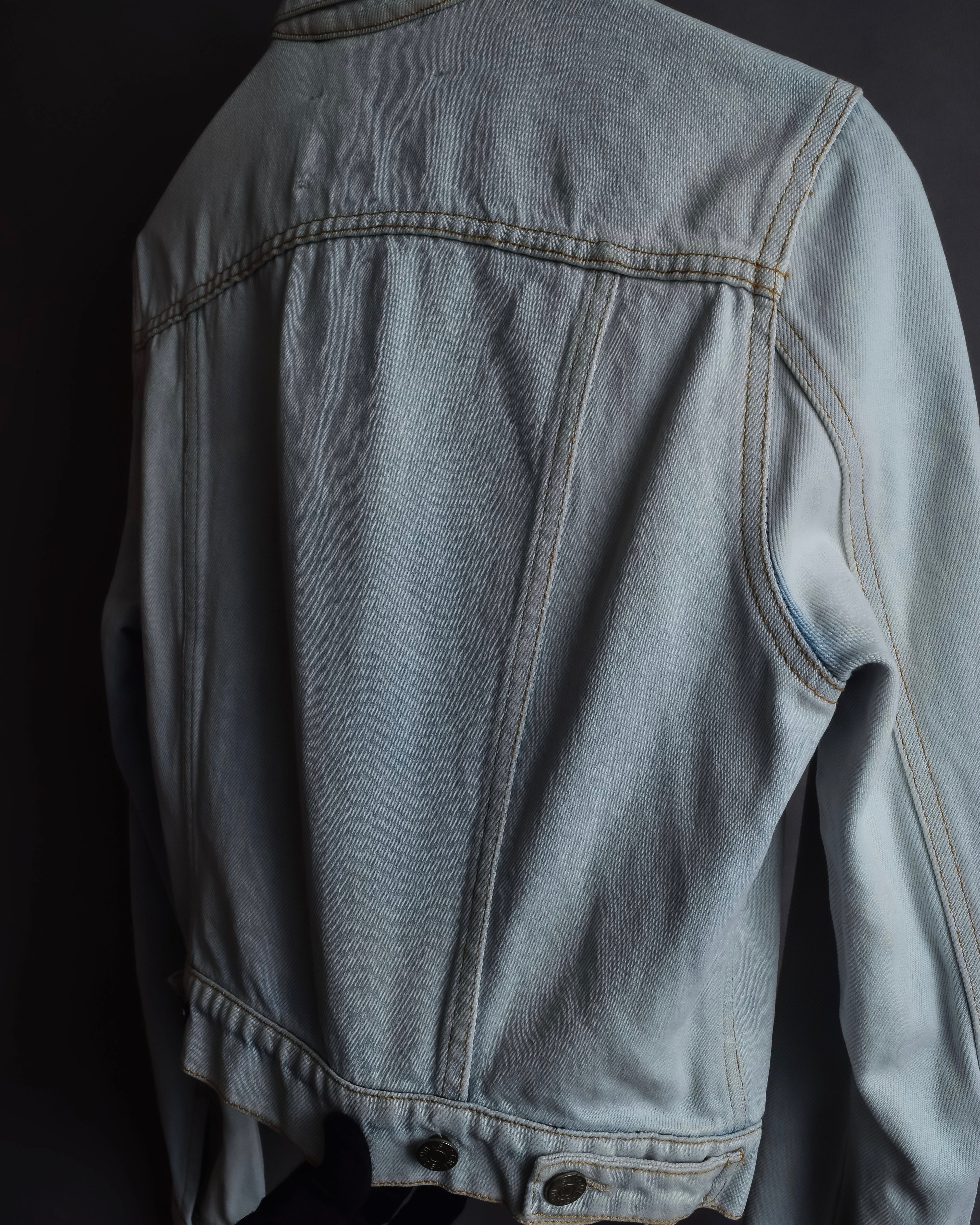 "Acne Studios" Washed light blue short denim jacket