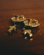 –SPECIAL– "VALENTINO" 80's-90's Ornate clip-on drop earrings