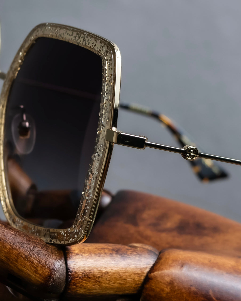 "GUCCI" Glitter design octagonal frame sunglasses