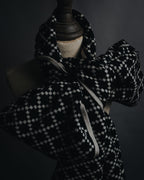 "GUCCI" 2016-2020 Script logo diamond-knit stole