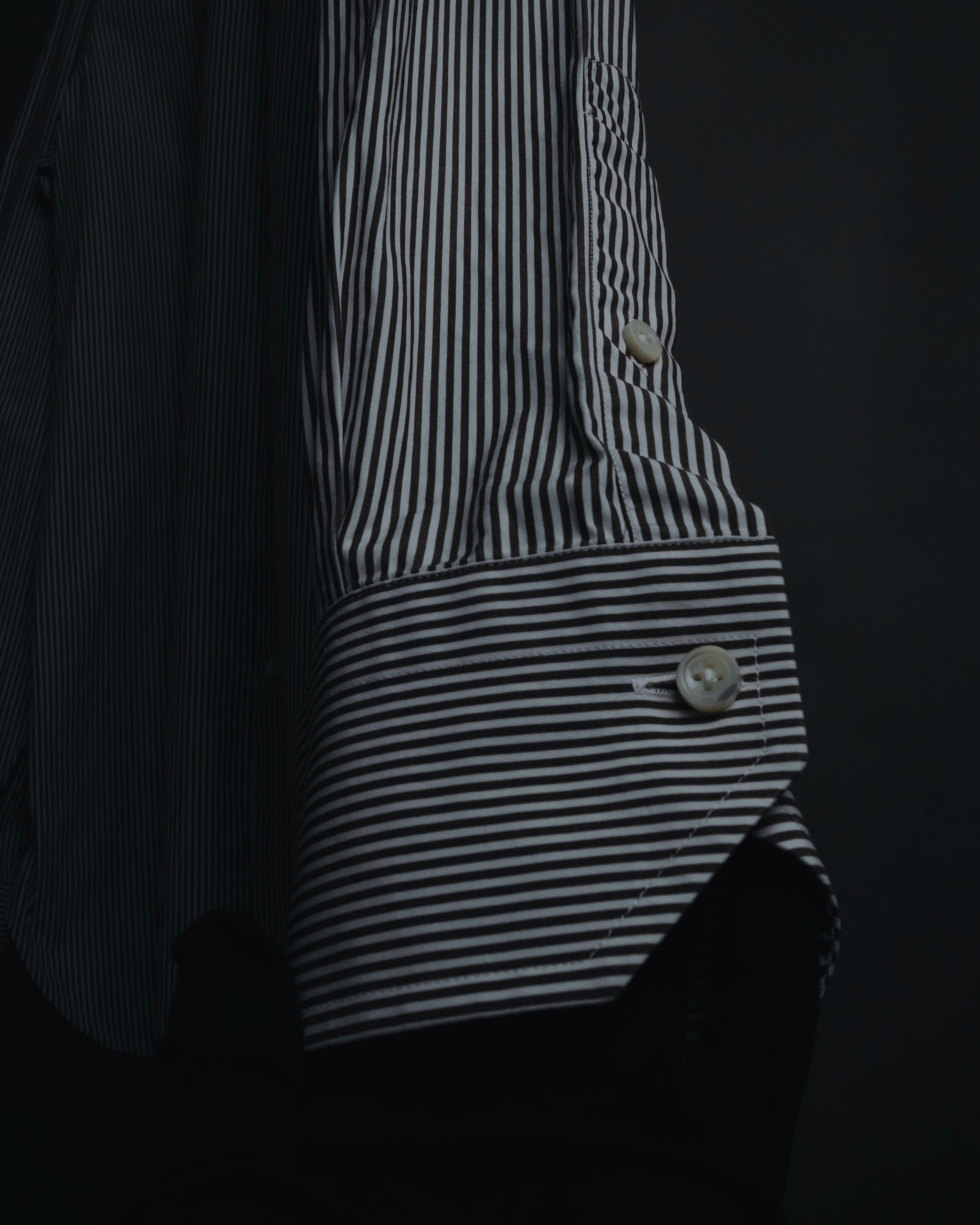 "Ermenegildo Zegna" 2010’s mother-of-pearl button london stripe shirt