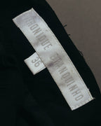 "VERONIQUE BRANQUINHO" 90's-00's Sculptural pleated wool skirt
