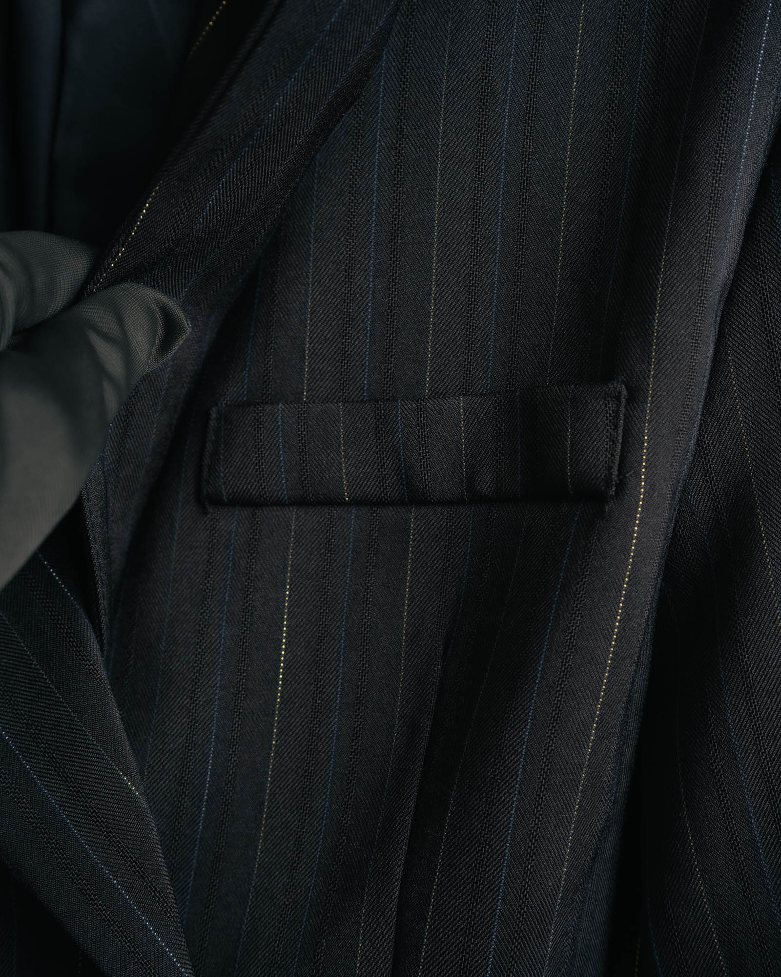 -SPECIAL-“SAINT LAURENT” 18's- Modern pinstripe double breasted jacket