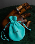 "Tiffany&Co" Notes series cursive logo engraved silver ring