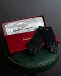 Guantes de cuero con motivo Gancini de Salvatore Ferragamo
