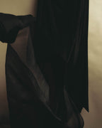 -SPECIAL- "FERRAGAMO" 2020's Sculpturally draped asymmetric maxi dress