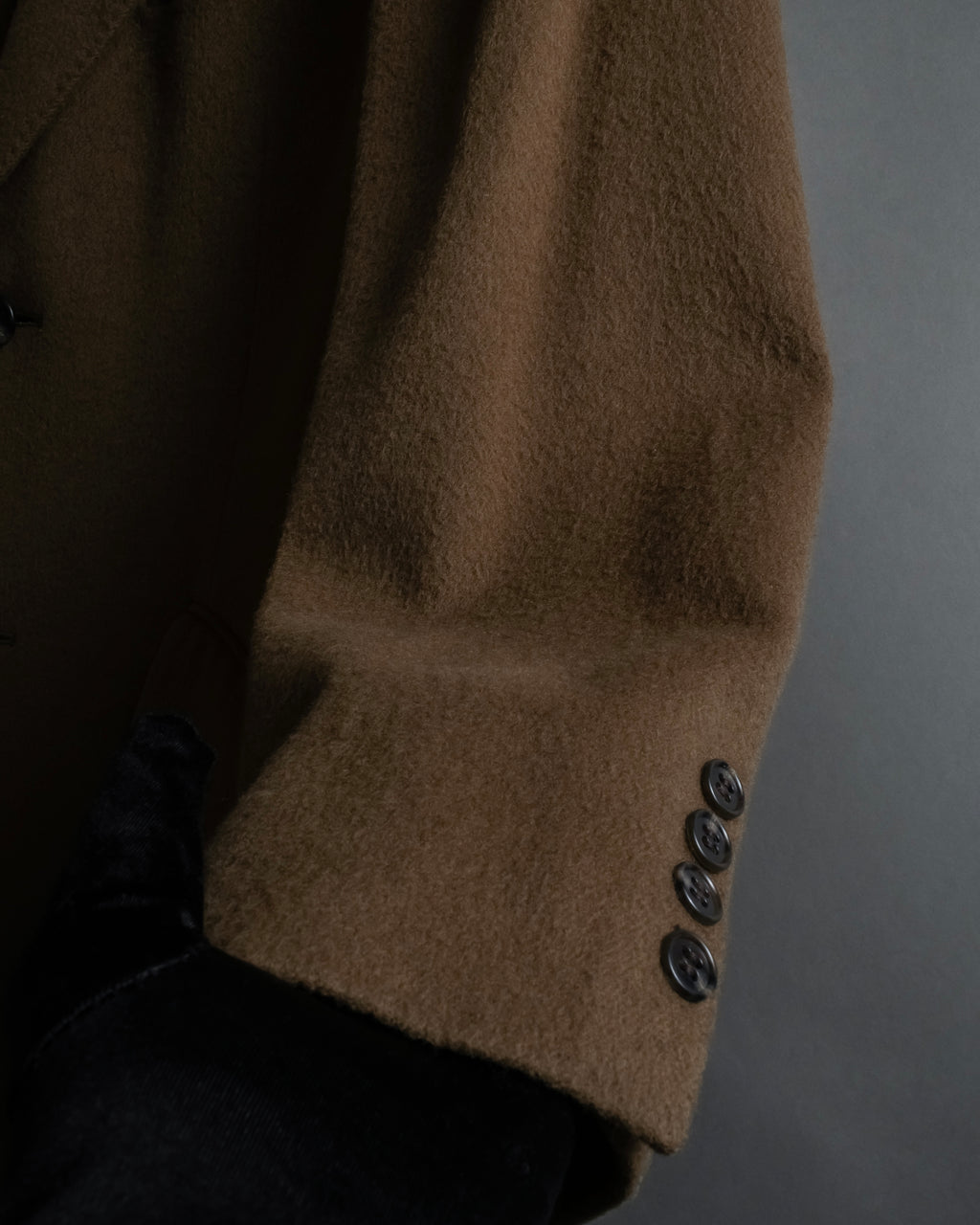 "CHRISTIAN DIOR MONSIEUR" 80's-90's Classic tailored wool melton chester coat