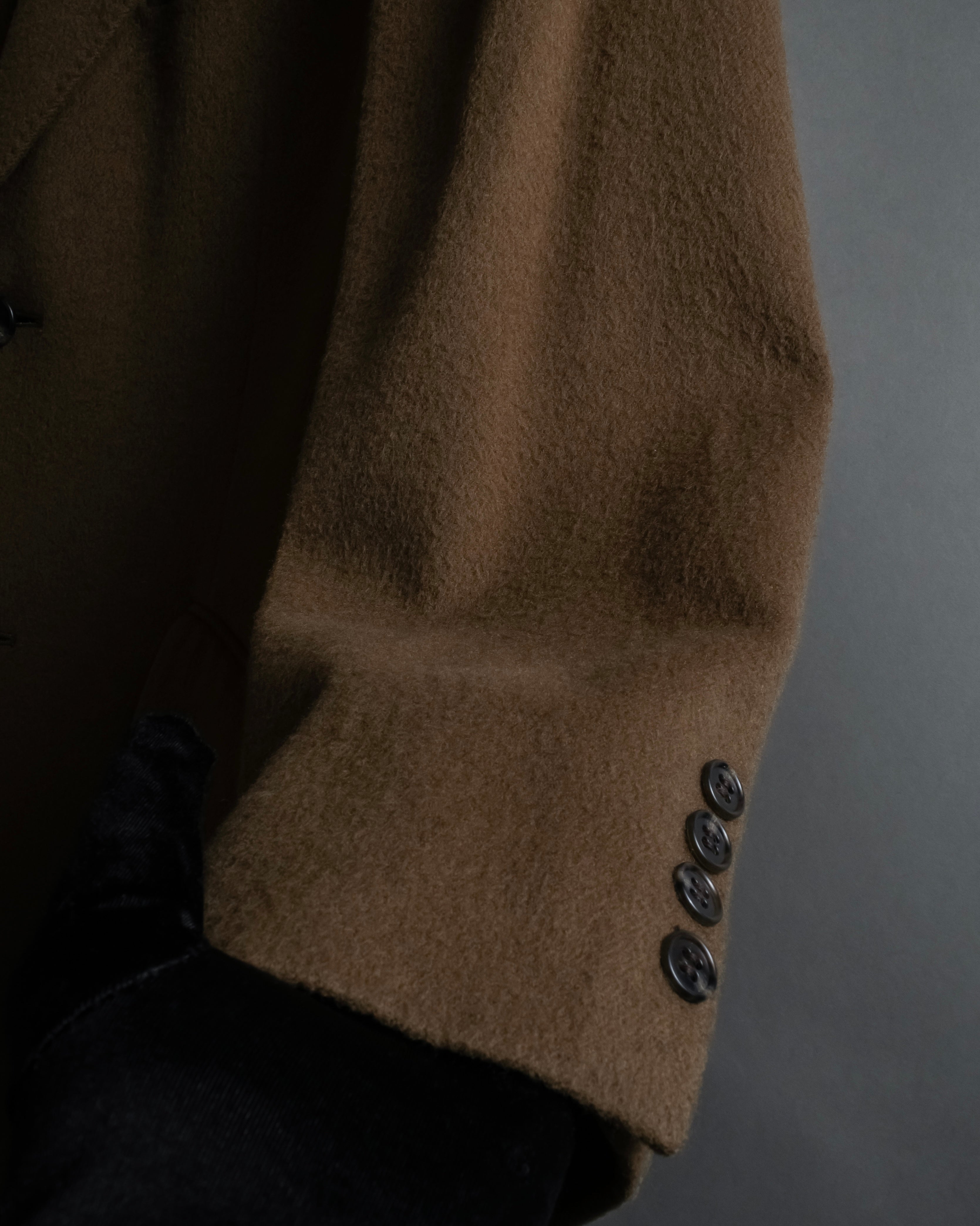 "CHRISTIAN DIOR MONSIEUR" 80's-90's Classic tailored wool melton chester coat