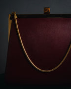 "BURBERRY" 00’s Framed chain formal bag