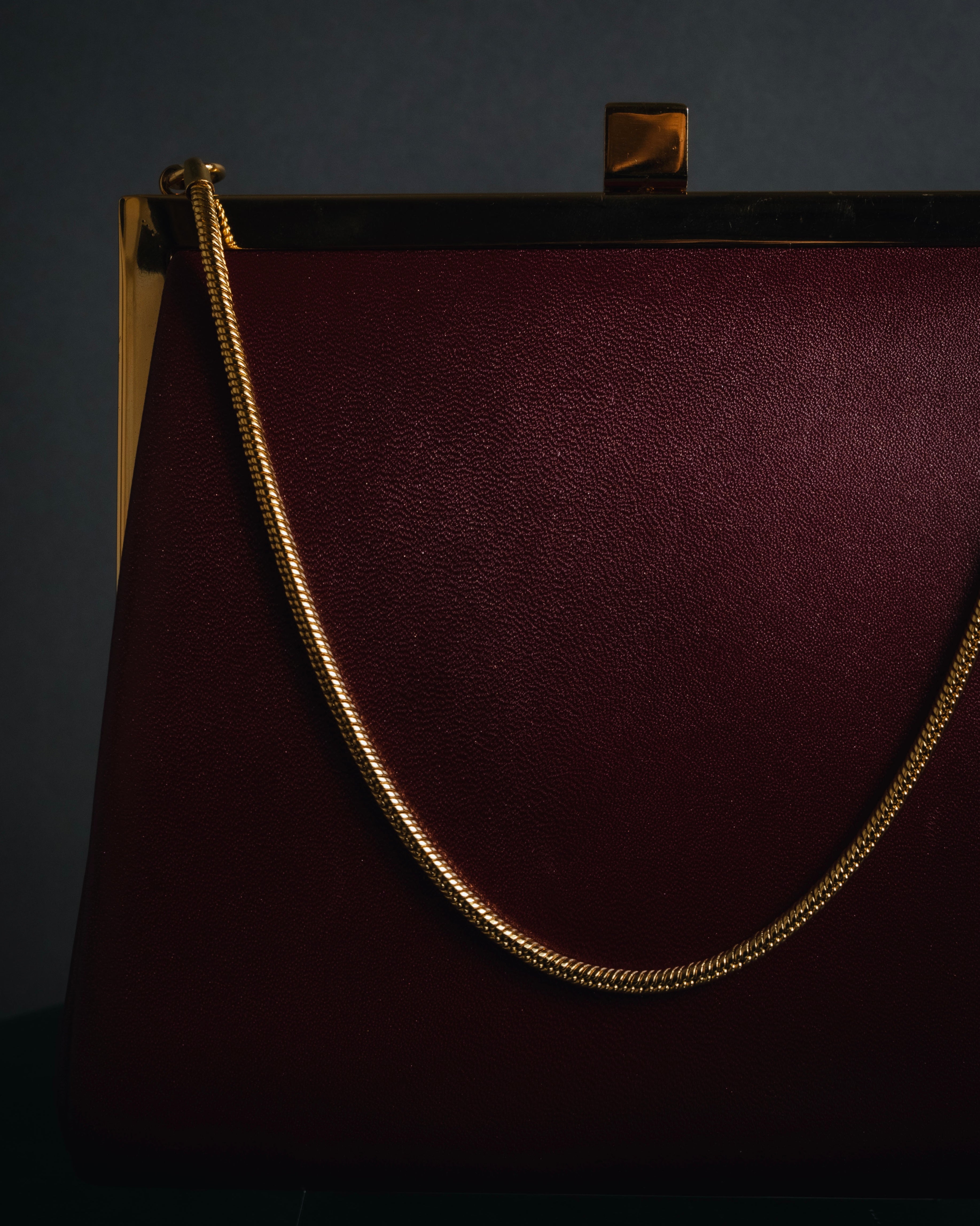 "BURBERRY" 00’s Framed chain formal bag