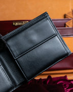 "Dior" Logo engraved bi-fold leather wallet