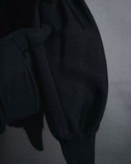 "Christian Dior BOUTIQUE" 2007’s draped viscose mesh-panel pullover