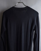 "HERMES" Cashmere silk blend V-neck knit