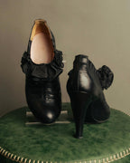 -SPECIAL- “CHANEL“ 2005-06 Paris-New York ruffle leather pumps