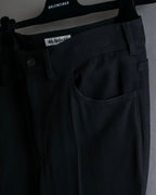 "BALENCIAGA" Beautiful draped full-length slacks