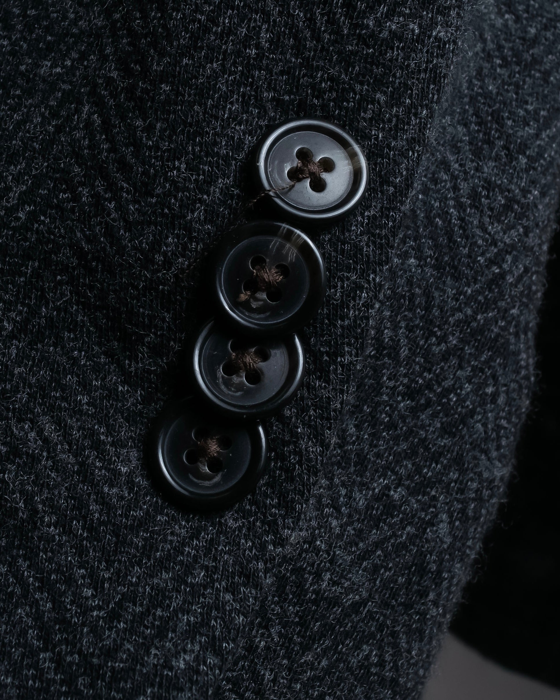 "POLO Ralph Lauren" Herringbone weave charcoal gray tailored jacket