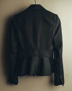 "CELINE" 00's Fitted peplum wool blazer