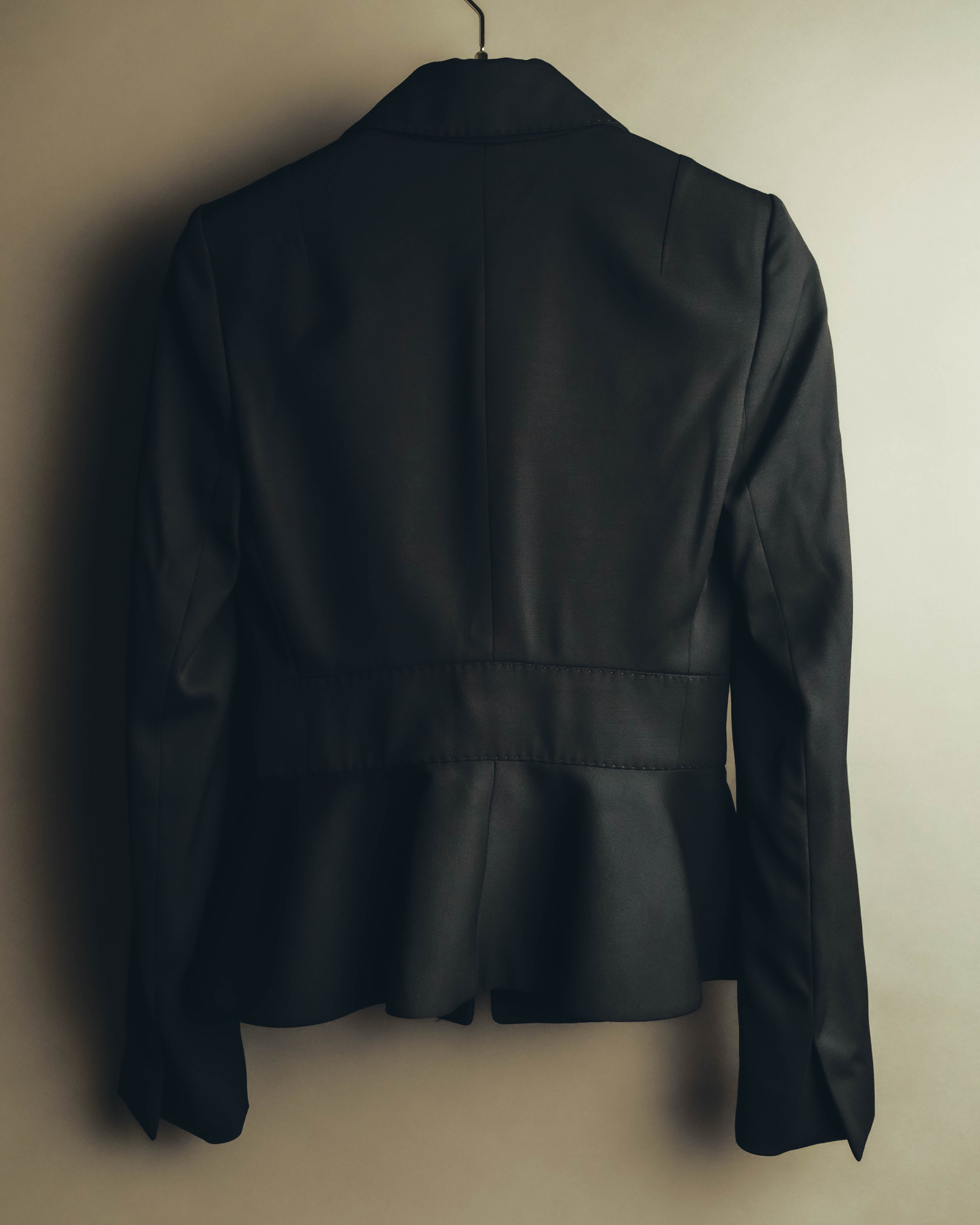 "CELINE" 00's Fitted peplum wool blazer