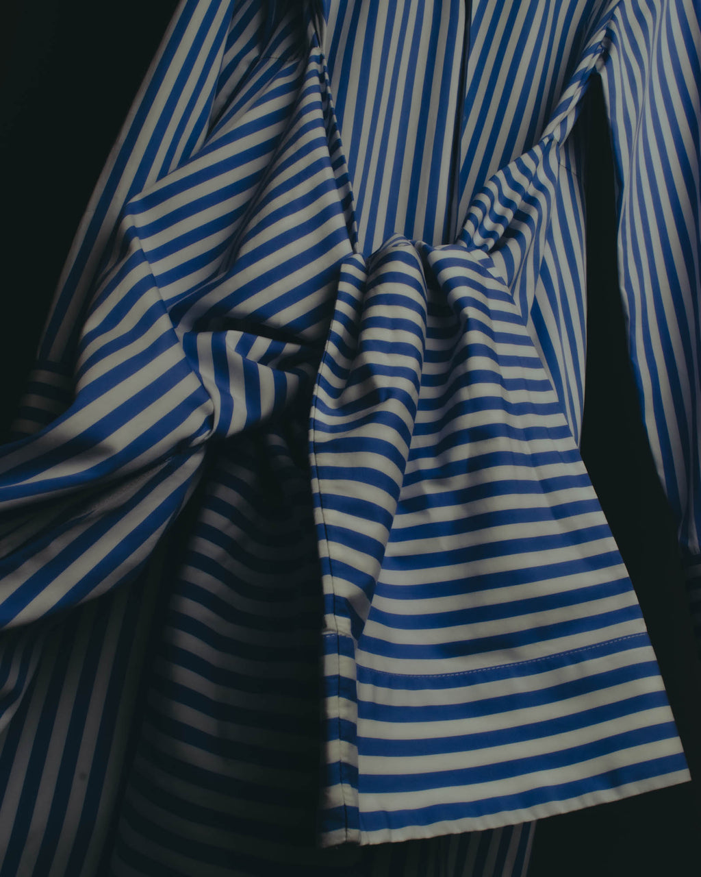 “JIL SANDER” 2018-2023 oversized striped cotton shirt dress