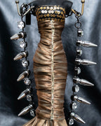 "N21 NUMERO VENTUNO" Studded diamond combination necklace