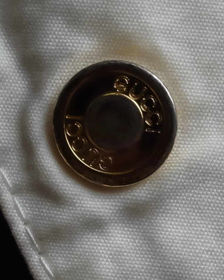 "GUCCI" Double zip pocket design box cut shirt