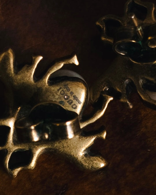 "GUCCI" 10’s Bee crystal pearl pierces