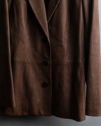 "LOEWE" Three-dimensional ribbed lamb leather set up