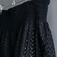 "PRADA" Embroidered design layered mid length flared skirt