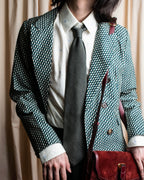 "GIORGIO ARMANI" Waffle knit silk necktie