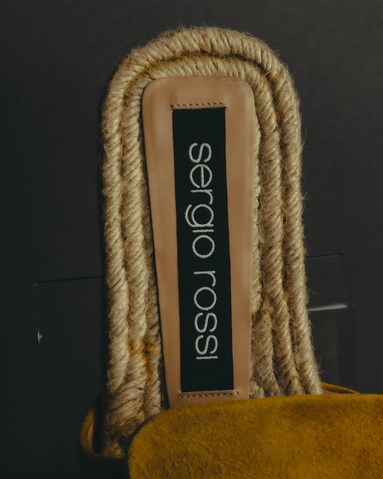 “Sergio Rossi” 2017-2023 suede sr1 espadrille slide sandals