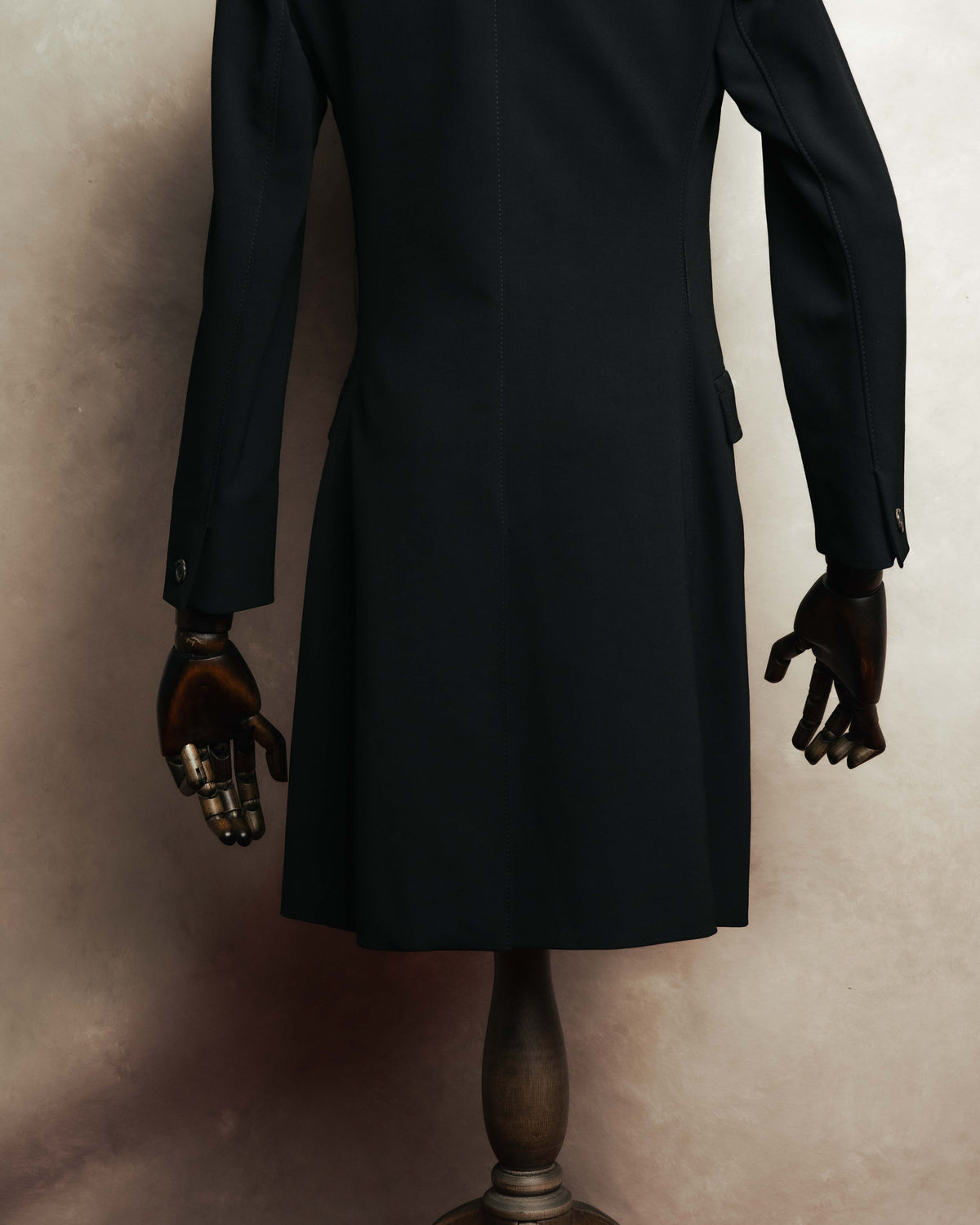 "PRADA" 00's-10's Belted double-breasted wool coat