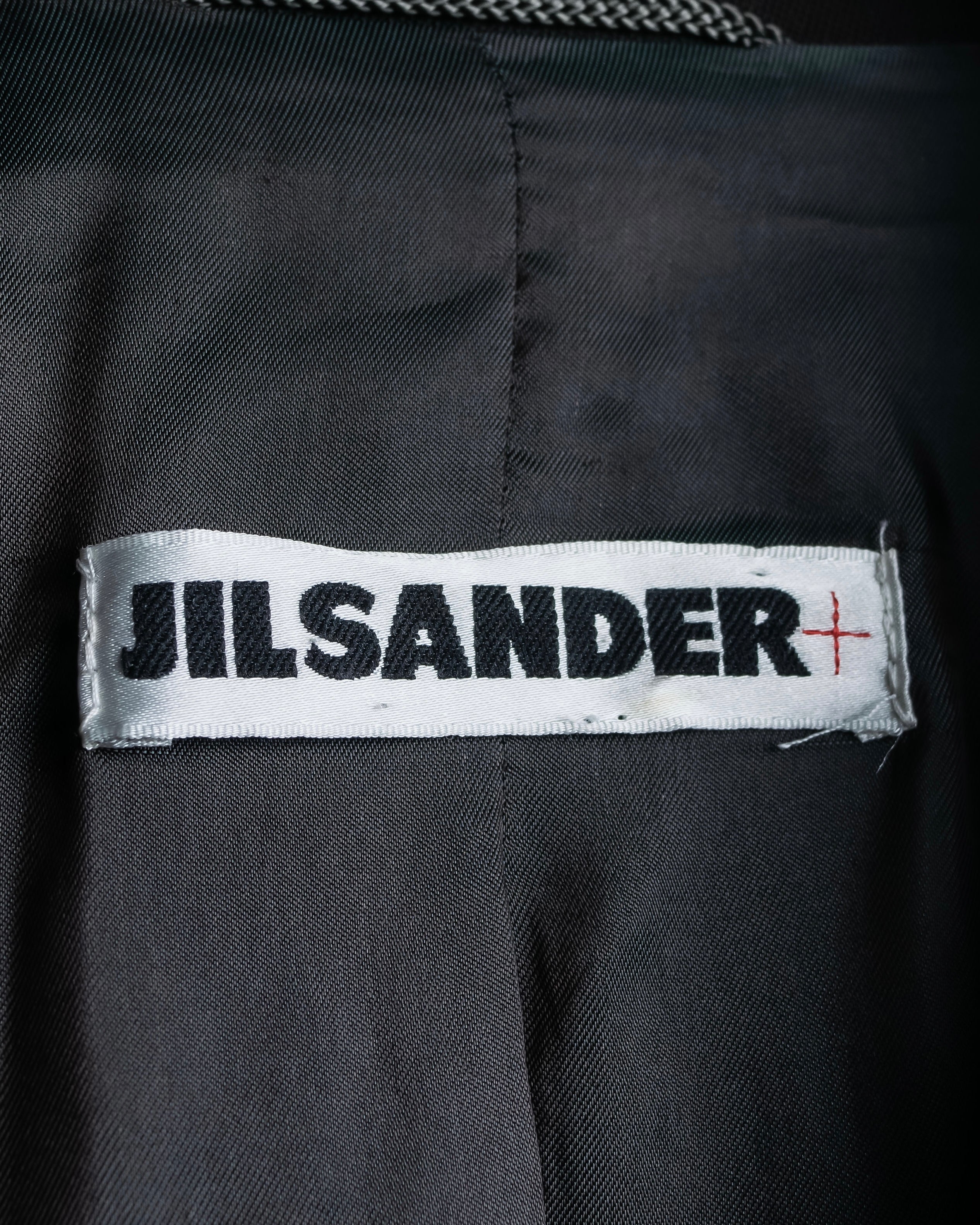 "Jil Sander+" Peaked label minimalist design tailored coat