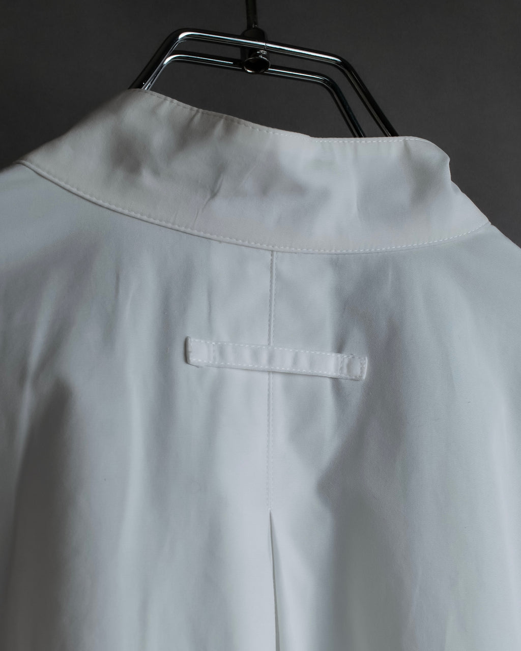 "JEAN PAUL GAULTIER" Cotton poplin stand-collar white shirt