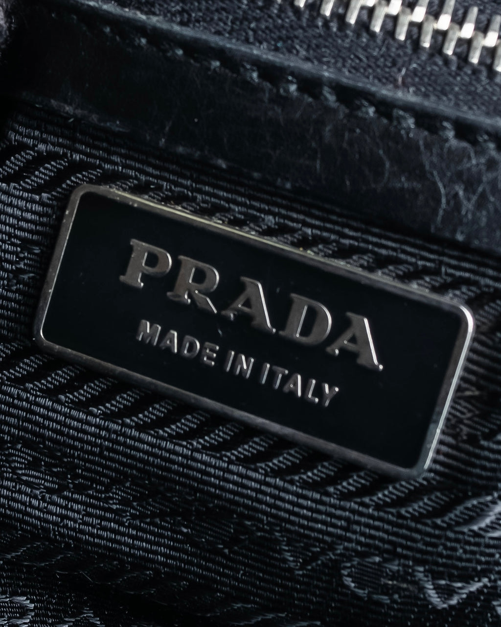 "PRADA" Nylon leather combination one shoulder bag