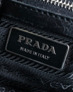 "PRADA" Nylon leather combination one shoulder bag