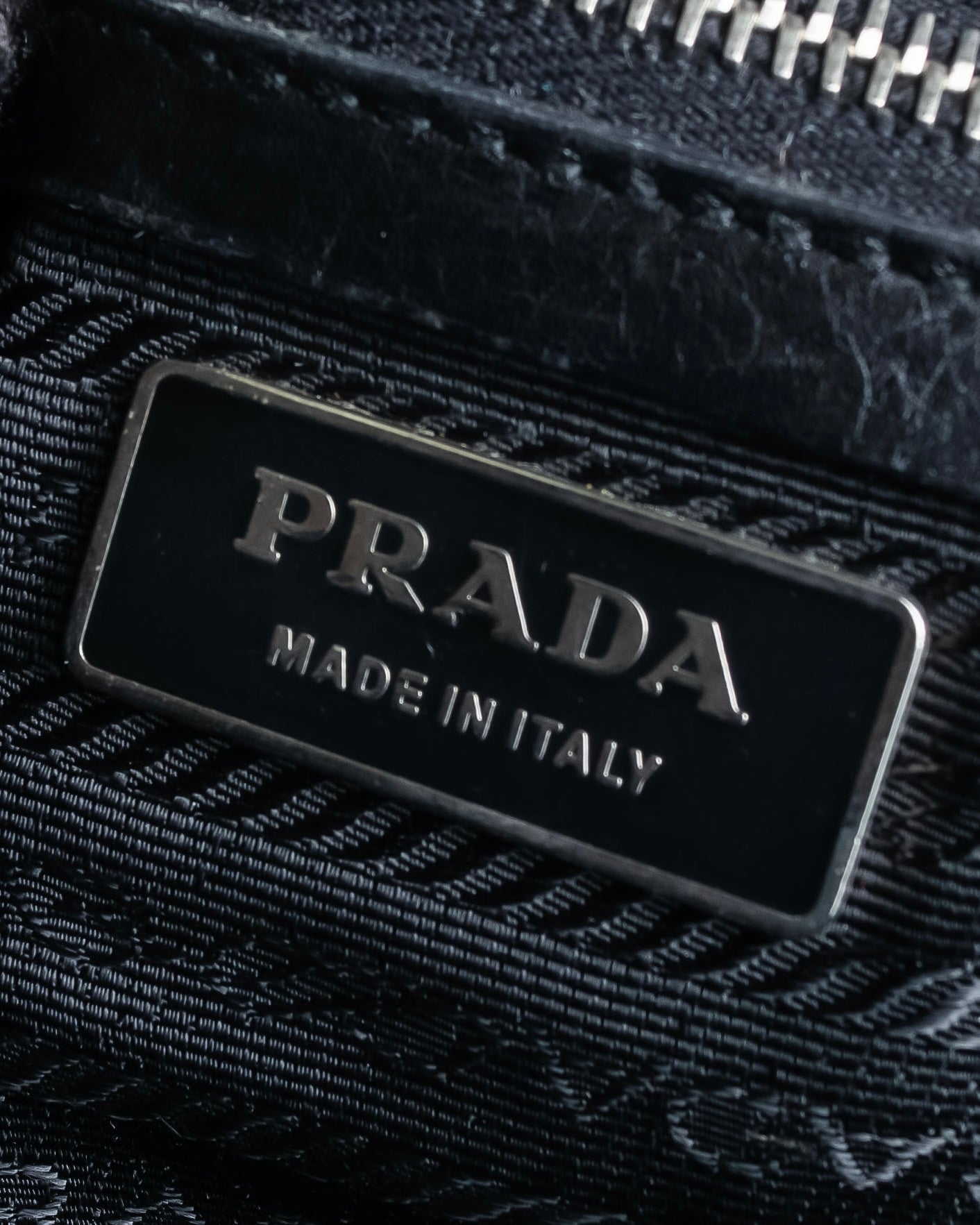 "PRADA" Nylon leather combination one shoulder bag