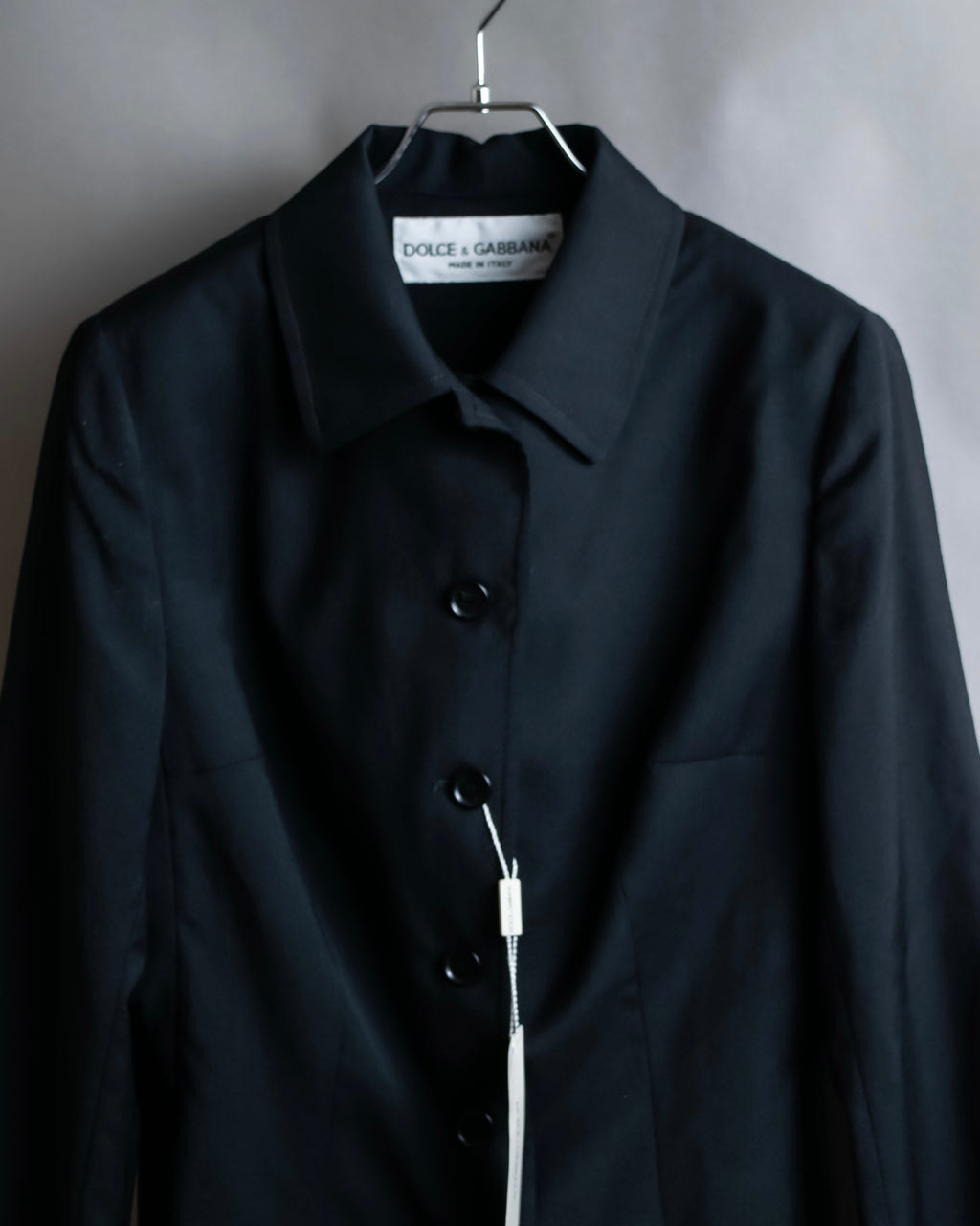 "DOLCE &amp; GABBANA" Waist shape wool soutien collar jacket