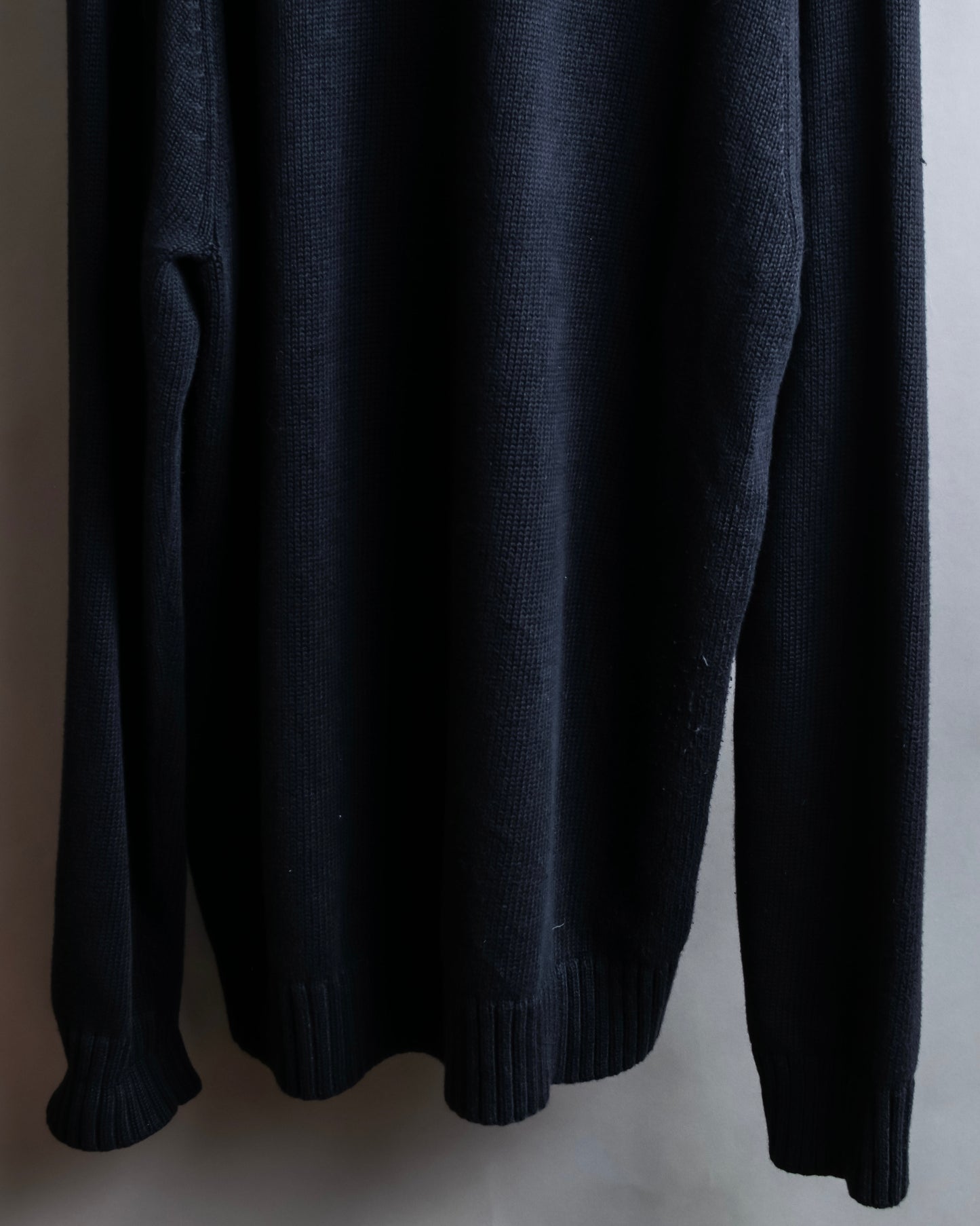 "L.L. BEAN" Oversized V-neck cable knit pullover