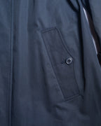 Chloe/ Beautiful A-Line Silhouette Trench Coat Navy