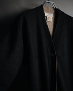 –SPECIAL– "HERMES" 90’s-00’s Double-faced reversible linen cotton cardigan